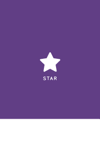 Simple Lucky Star - White&Deep Purple