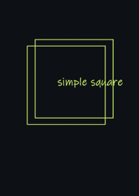 simple square =black limegreen=**