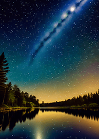 Beautiful starry night view#997