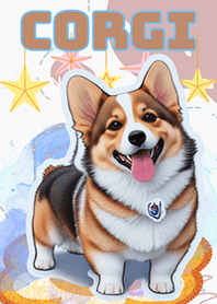 corgi  happy dog