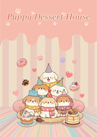 บ้านหมาน้อยขนมหวาน (ชมพู)