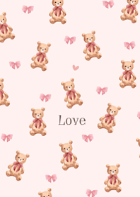 Teddy bear and watercolor color3.