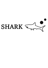SHARK -black white-