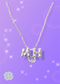 イニシャル30 M&H （四つ葉のクローバー）