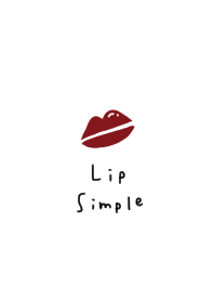 Lips. Red. Simple.