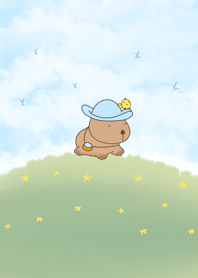 ธีมไลน์น้องคาปิบาร่าาา -3-