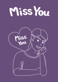Miss You(My Love)1 purple & white