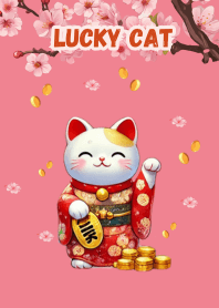 แมวกวักนำโชคดีร่ำรวย
