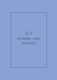 birthday color - May 2