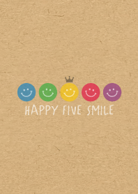 HAPPY CROWN SMILE 19 -5color KRAFT-