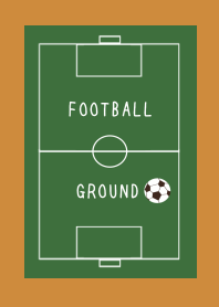 FOOTBALL GROUND-BROWN-ORANGE