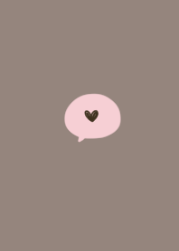 Pink x Greige. heart.