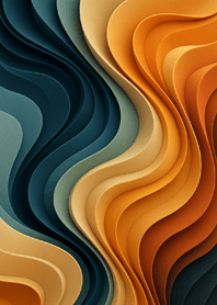 Serene Layers: Abstract Wave Modern#3