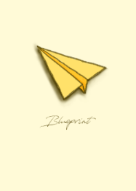 藍圖：紙飛機（檸檬黃2）