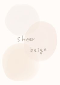 sheer beige