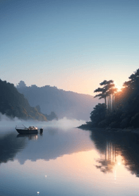 Peaceful lake, a comfortable day 449931