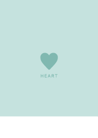 Simple Heart - White& Dull Blue Green