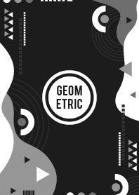Flat Geometric Black & White 3