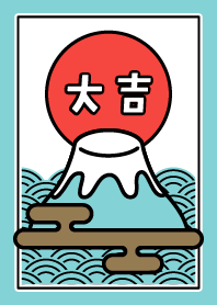 Dai-kichi / Mt.Fuji / Mint x Red