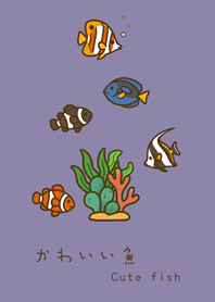 我養的海水魚(莫蘭迪紫色)