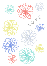 花LOVE-水彩画-