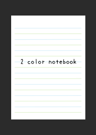 2 COLOR NOTEBOOK-BLUE&GREEN-CHA