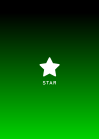 Lucky Star Gradation--Black&Vivid Green