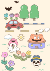 Little ghost in the garden