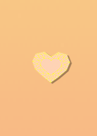 Orange yellow heart that changes life
