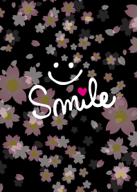 Smile cherry Blossoms - black27-