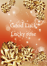 Red : Rising fortune! Gold Rose