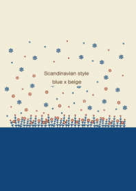 Scandinavian style /blue x beige2-2