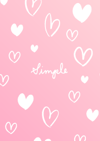 Simple Much heart pink25