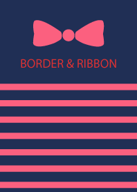 BORDER & PINKRIBBON -Navy 12-