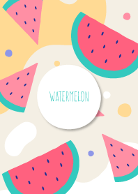 Abstract Hand Drawn Watermelon