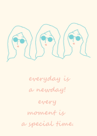 everyday is a newday (ivory green)