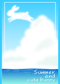 Summer and cute bunny.