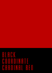 ブラックコーデ*カーディナルレッド