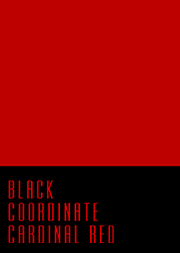 BLACK COORDINATE*CARDINAL RED