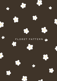 Floret Pattern  - 04-03 Brown Ver.i