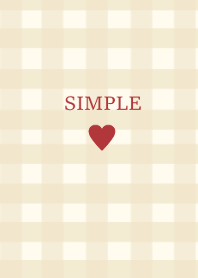 SIMPLE HEART (check beigered)