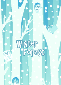 Winter forest & animals 3