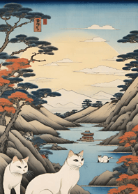 Mountain, Sea, and Moonlit Night 49eE74