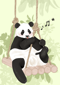 熊貓胖妮的慵懶鞦韆_Green