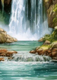 I want to be hit by a waterfall!