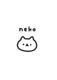 ねこ。白と黒。