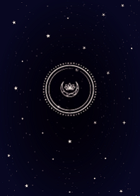 深藍星空月夜