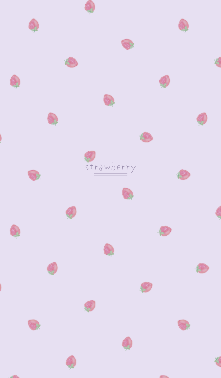 水彩草莓/紫罗兰