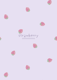 水彩草莓/紫羅蘭