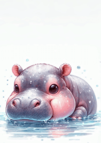 Moo Dong little hippo round body n.48